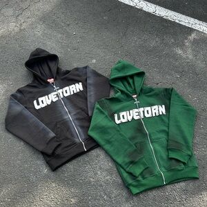Zip Up Hoodie - Militant Green